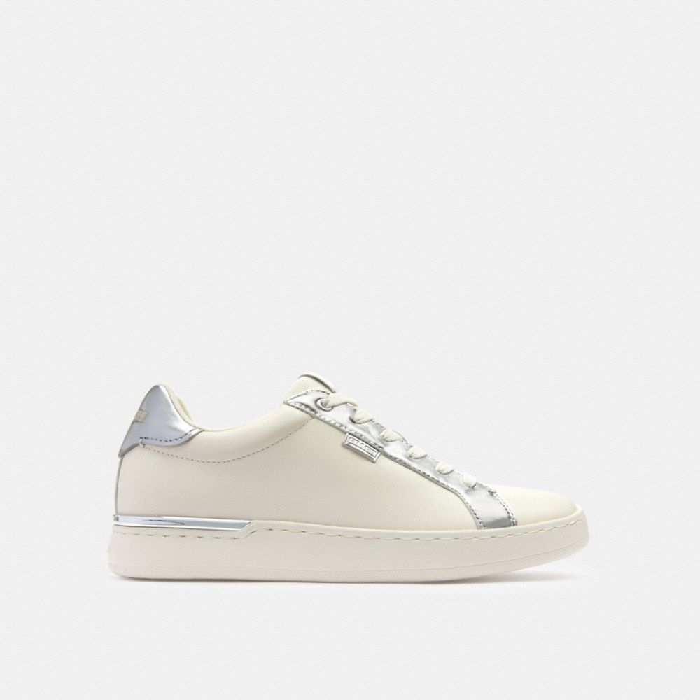 Zapatillas Coach Lowline Low Top Chalk Mujer Plateadas | CL_CH36538