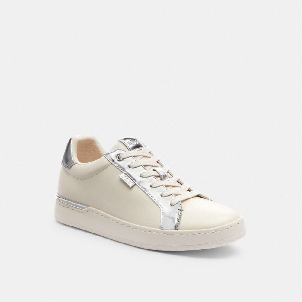 Zapatillas Coach Lowline Low Top Chalk Mujer Plateadas | CL_CH36538