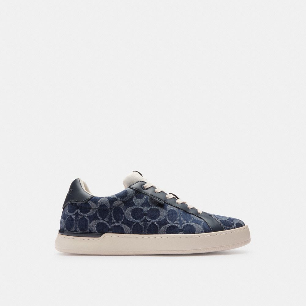 Zapatillas Coach Lowline Low Top In Signature Denim Denim Hombre Azules | CL_CH33404