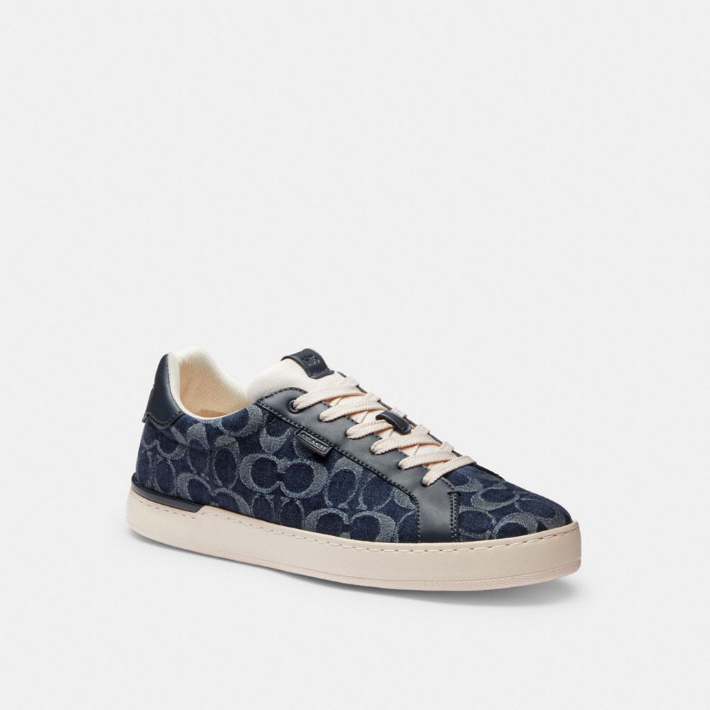 Zapatillas Coach Lowline Low Top In Signature Denim Denim Hombre Azules | CL_CH33404