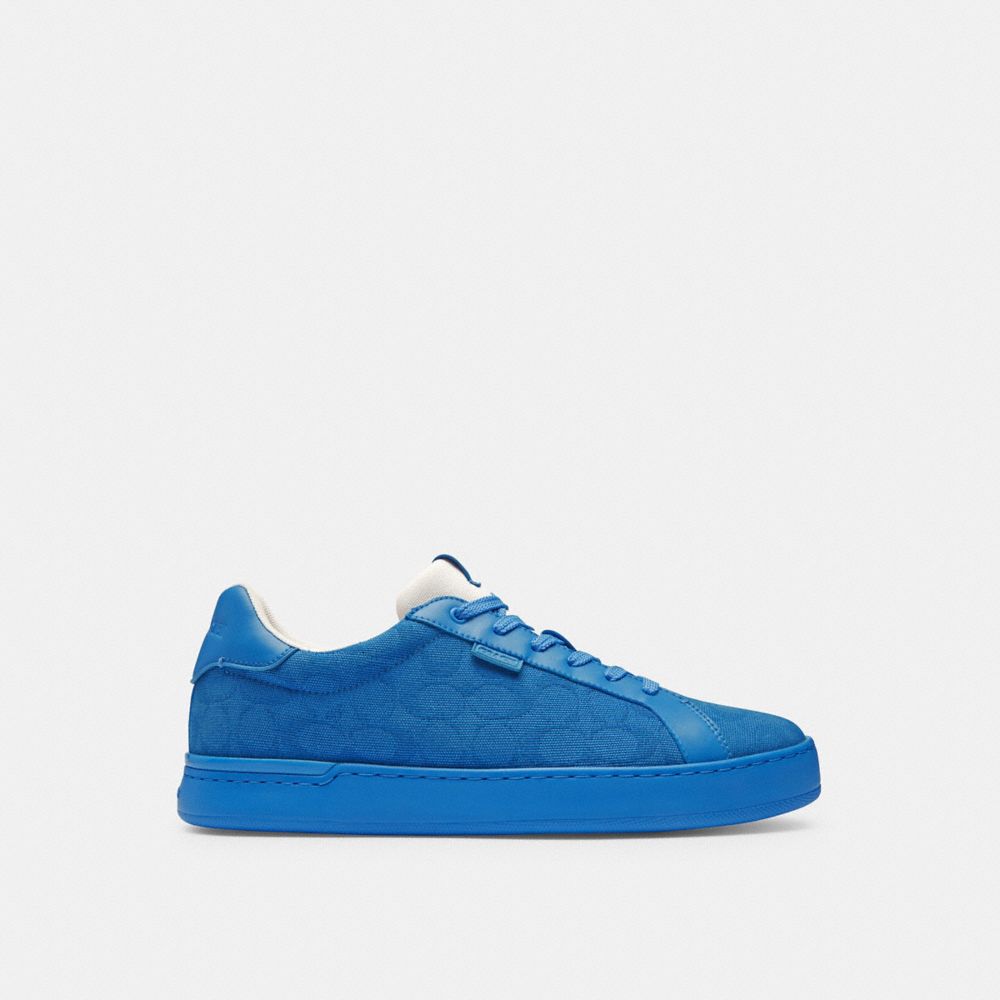 Zapatillas Coach Lowline Low Top In Signature Canvasberry Hombre Azules | CL_CH21779