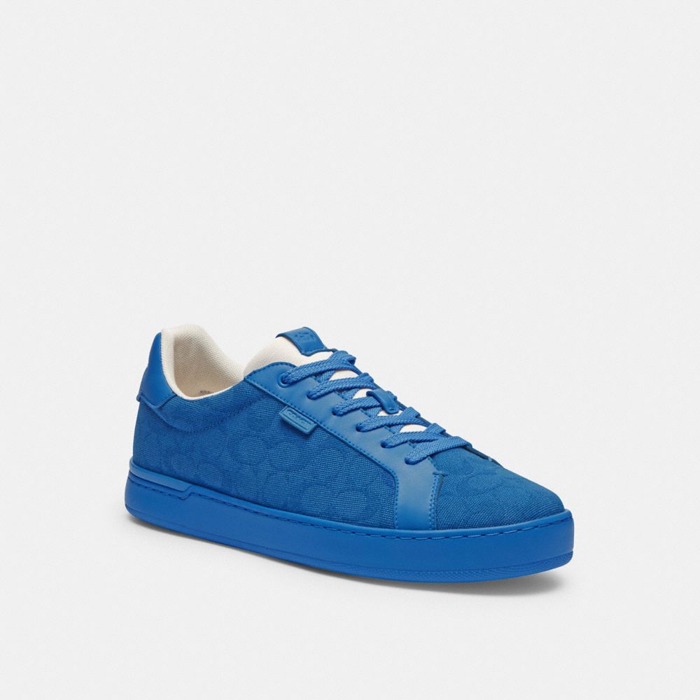 Zapatillas Coach Lowline Low Top In Signature Canvasberry Hombre Azules | CL_CH21779