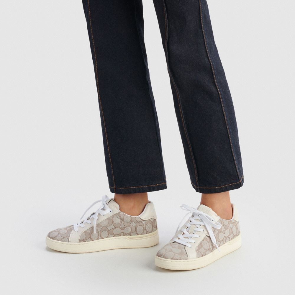 Zapatillas Coach Lowline Low Top Stone Mujer Gris | CL_CH10215