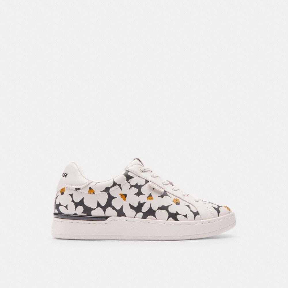 Zapatillas Coach Lowline Low Top With Floral Print Chalk Mujer Multicolor | CL_CH33162