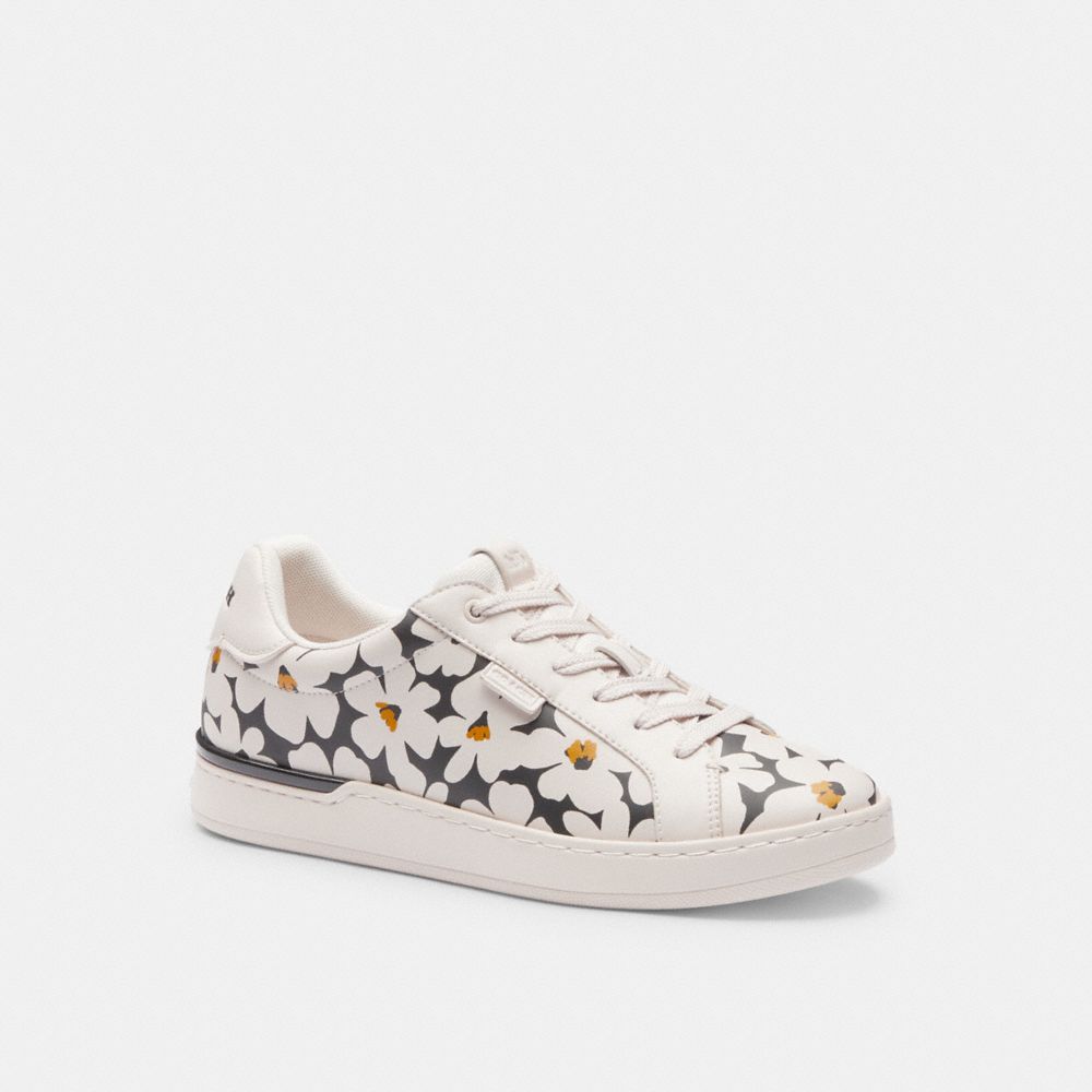 Zapatillas Coach Lowline Low Top With Floral Print Chalk Mujer Multicolor | CL_CH33162