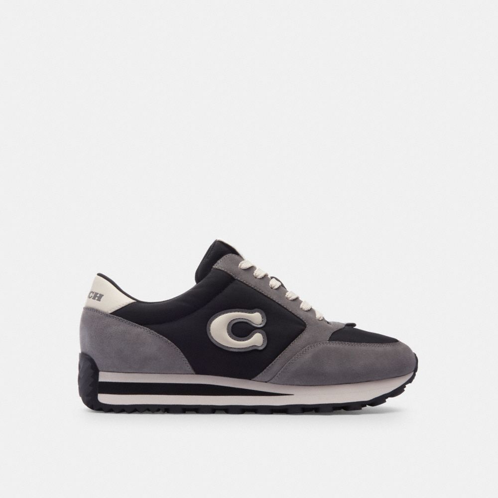 Zapatillas Coach Runner Hombre Negras Gris | CL_CH31295